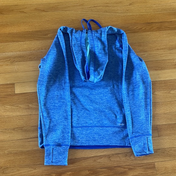 Blue Adidas Women’s Hooded Sweatshirt - Picture 5 of 5